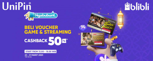Ngabuburit Main Game Bareng UniPin – Cashback Hingga 50% Voucher Games di Ngabuburit Blibli